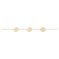 18 Carat Gold Bracelet, Yellow Gold, Cœur Entrelacé Collection
