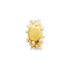 18 Carat yellow Gold Bubble Pearl Cocktail Ring