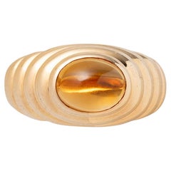 18 Carat Gold Bulgari Ring with Citrine