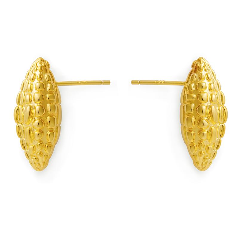 18 Carat Gold Danger Eye Earrings In New Condition For Sale In Beijing, CN