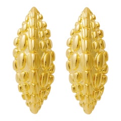18 Carat Gold Danger Eye Earrings
