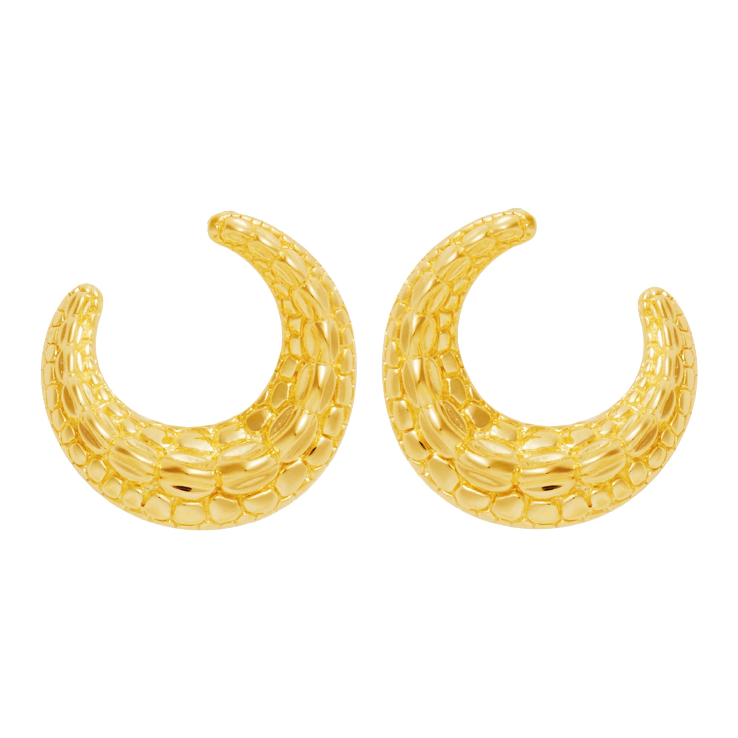 18 Carat Gold Danger Tail Earrings For Sale