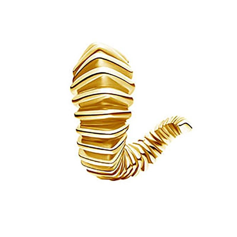 Women's 18 Carat Gold Danger Thorn Earrings For Sale