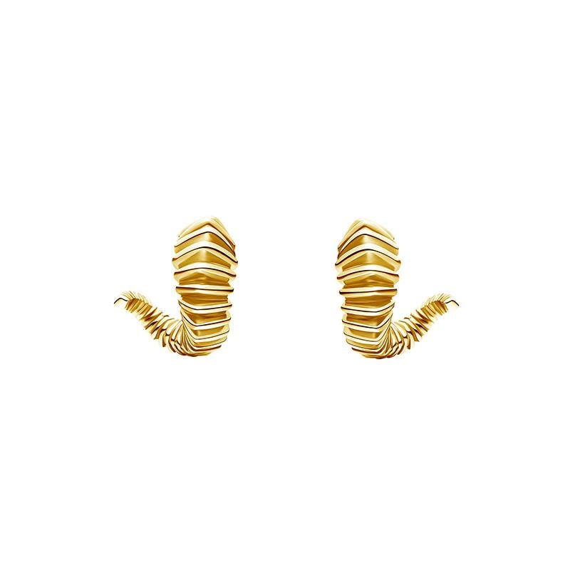 18 Carat Gold Danger Thorn Earrings For Sale