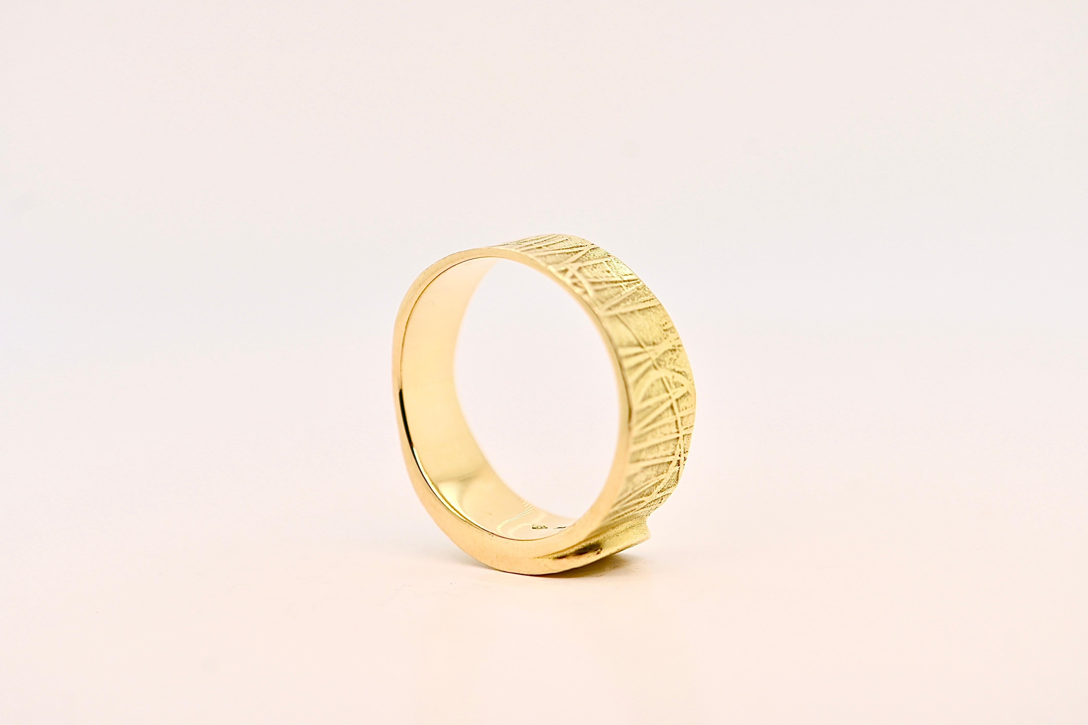 18 Carat Gold Diamond Band Ring For Sale 3