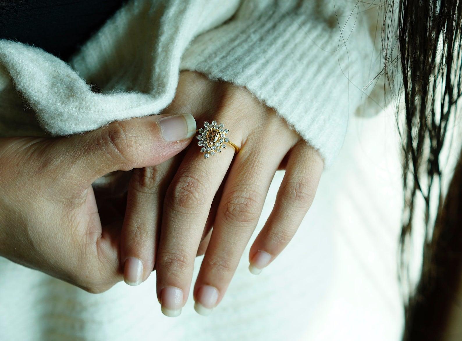 rose gold morganite engagement rings