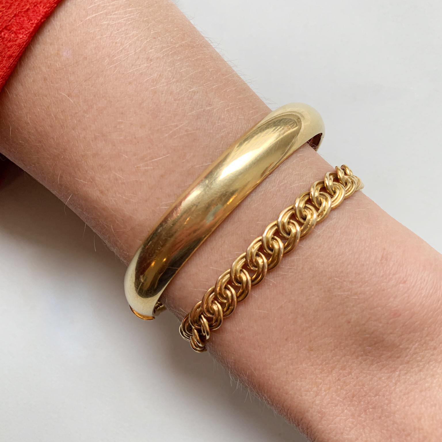 18 Carat Gold Double Curb Bracelet 1