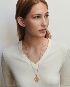 18 Carat Gold Earrings, Yellow Gold, Cœur Entrelacé Collection