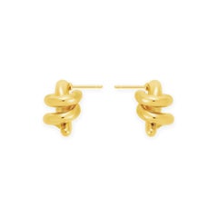 18 Carat Gold Expansion Earrings