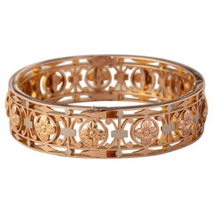 Pulsera francesa de oro de 18 quilates