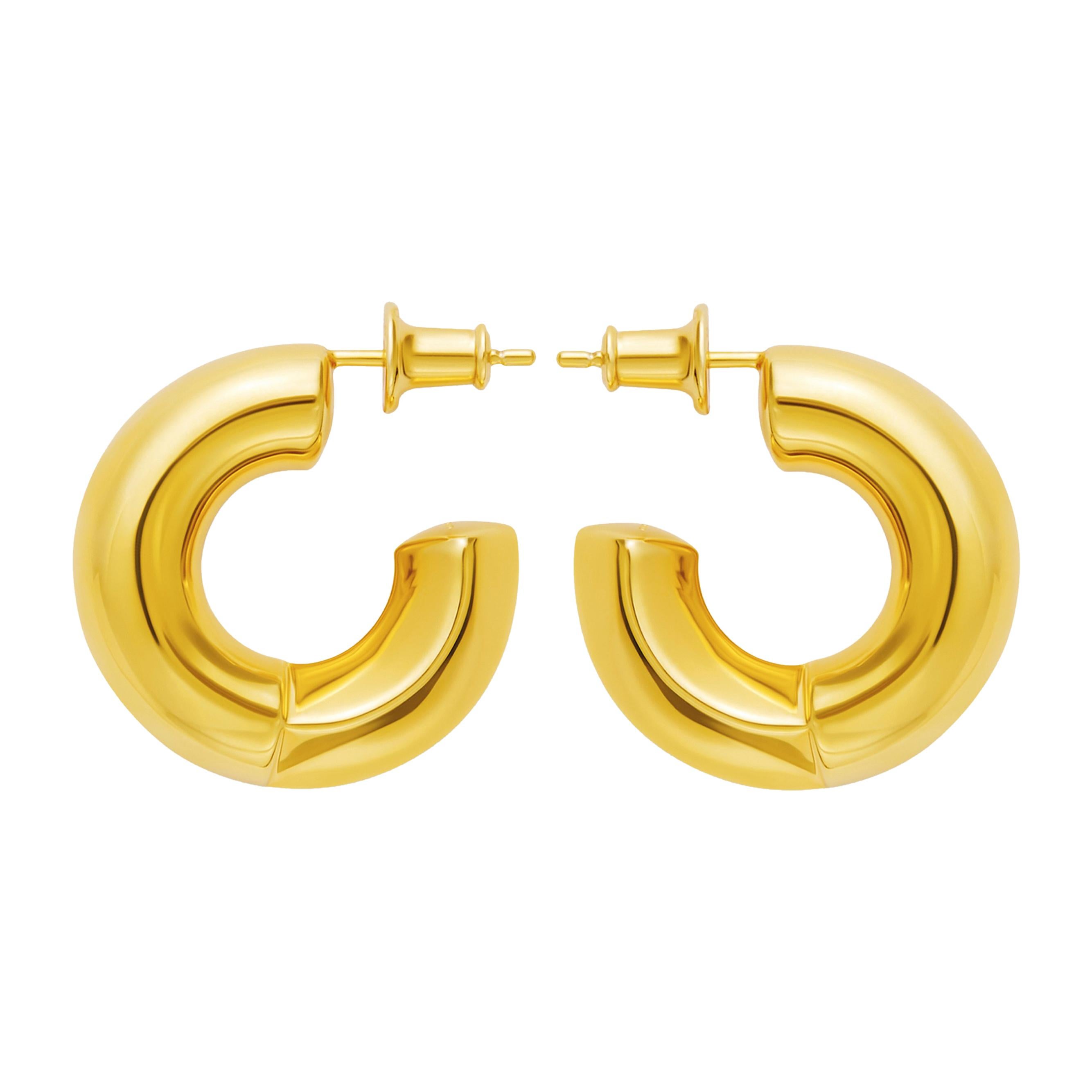 18 Carat Gold Gamma Earring For Sale