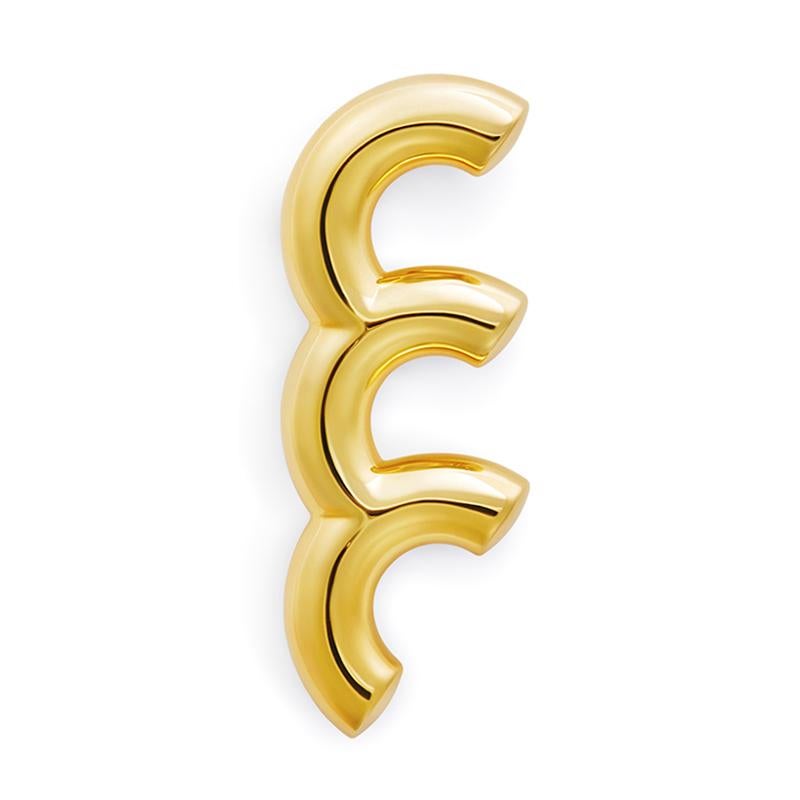 Women's 18 Carat Gold  Leap Earring For Sale