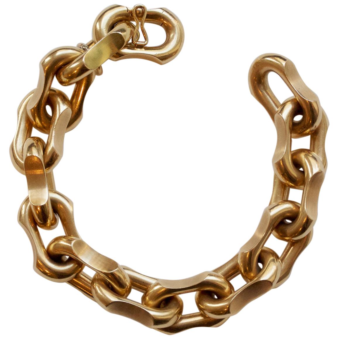 18 Carat Gold Link Bracelet