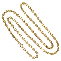 18 Carat Gold Mariner Link Chain