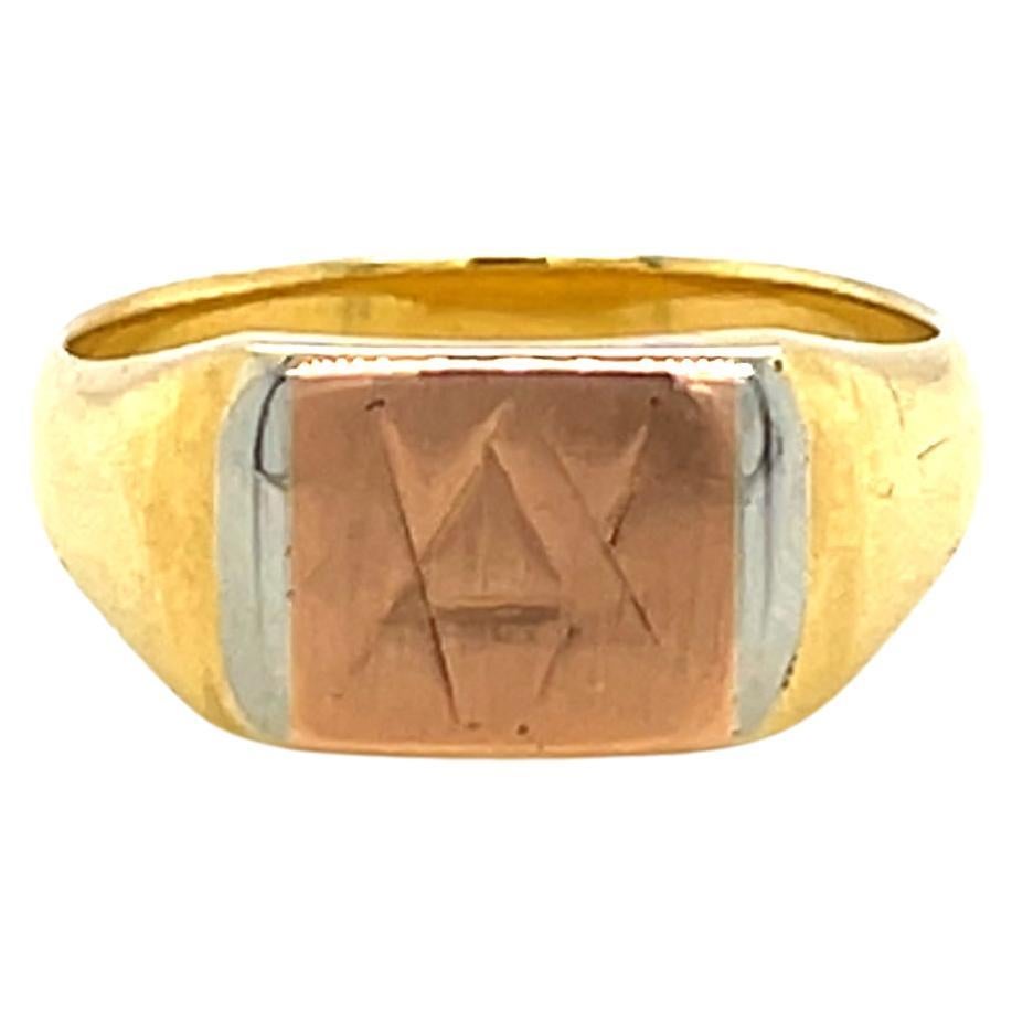 18 Carat Gold Masonic Ring