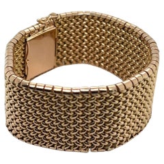 18 Carat Gold Milanese Link Bracelet