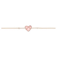 Bracelet en or 18 carats et opale, or rose, collection L'Attrape Coeur