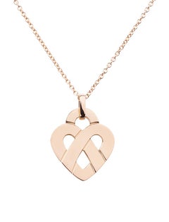 18 Carat Gold Pendant, Rose Gold, Cœur Entrelacé Collection
