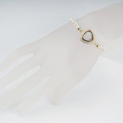 Bracciale e anello in argento 925 placcato oro 18 carati con cammeo di conchiglia marina