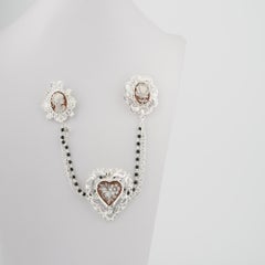 18 Carat Gold Plated 925 Sterling Silver with Sea Shell Cameo Brooch