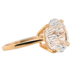 Anello in oro 18 carati con zirconi taglio Brilliante