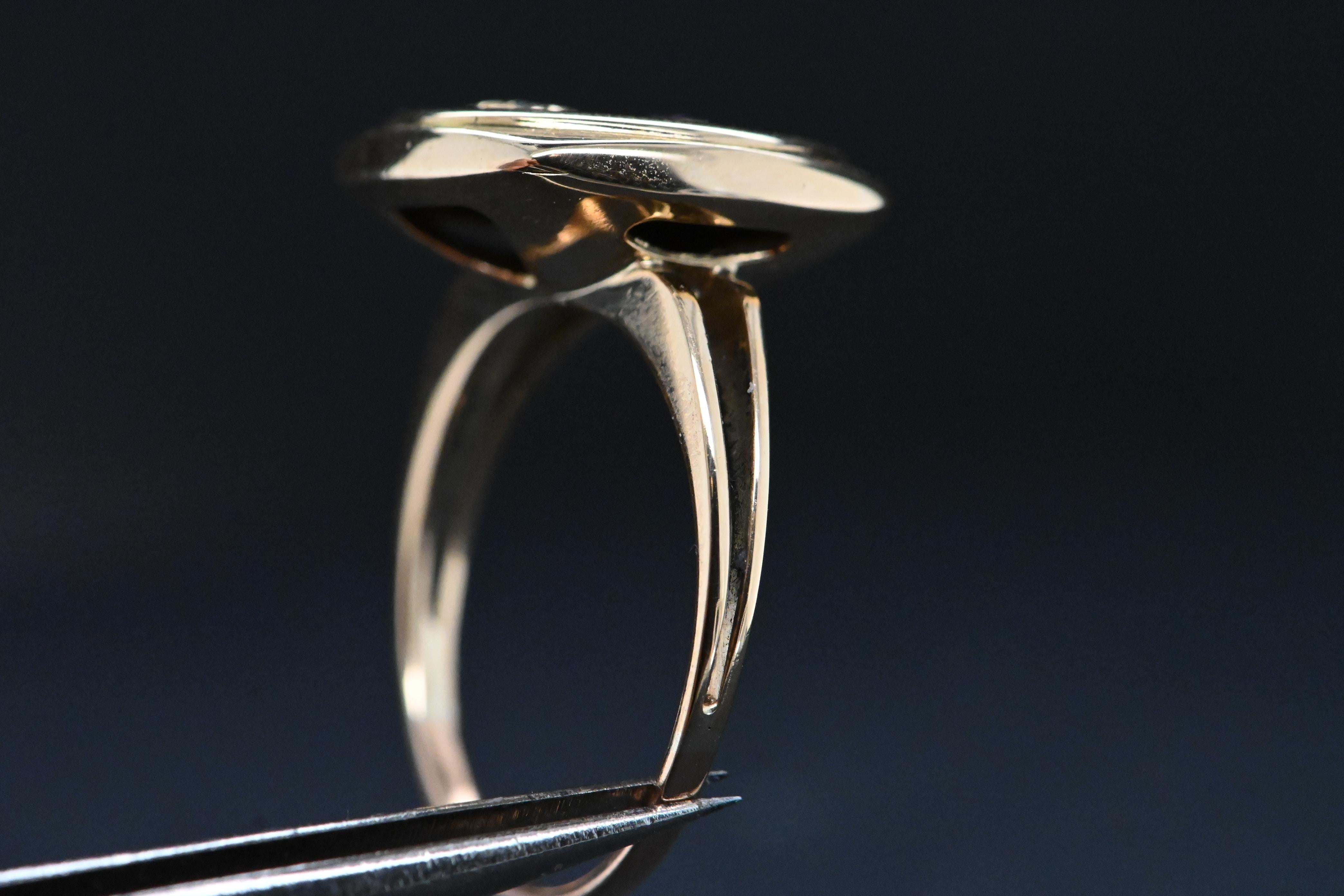 18 Carat Gold Ring More Than Yesterday Less Than Tomorrow Augis 5