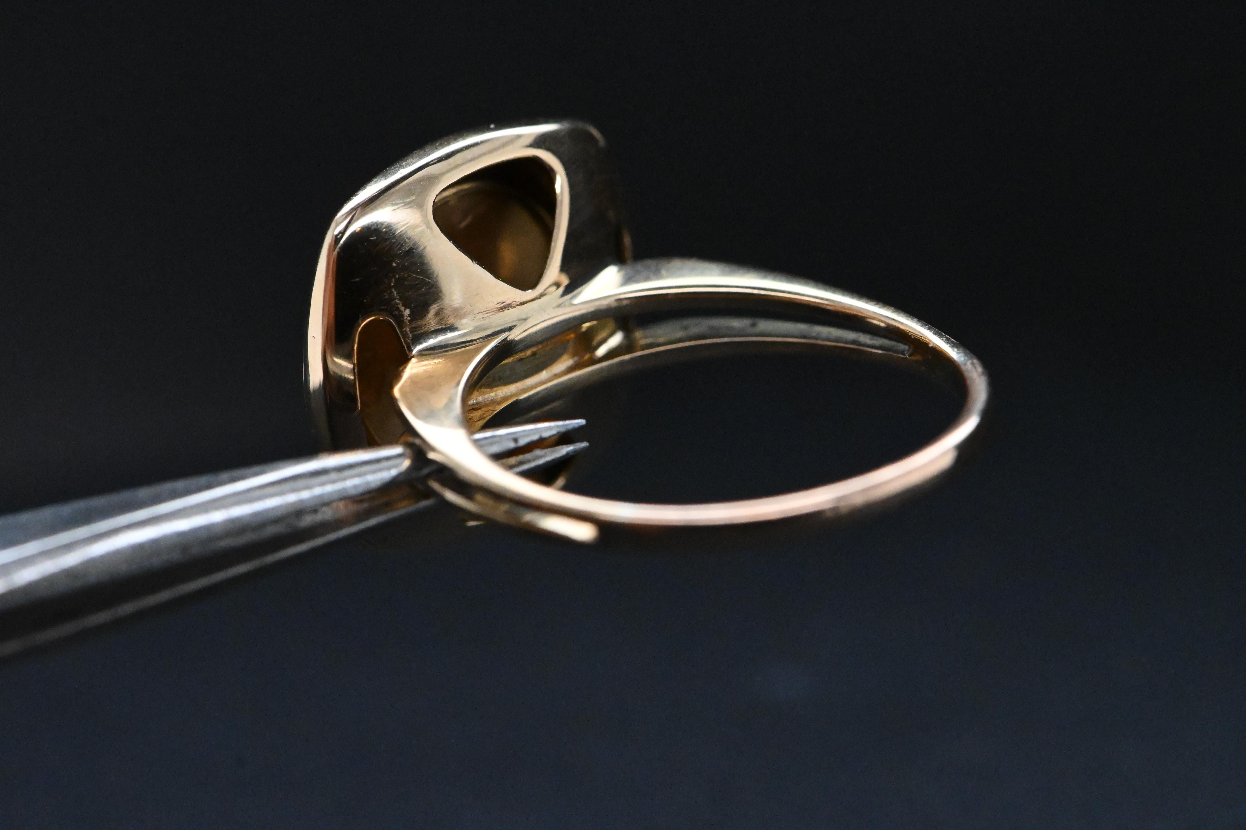 18 Carat Gold Ring More Than Yesterday Less Than Tomorrow Augis 3