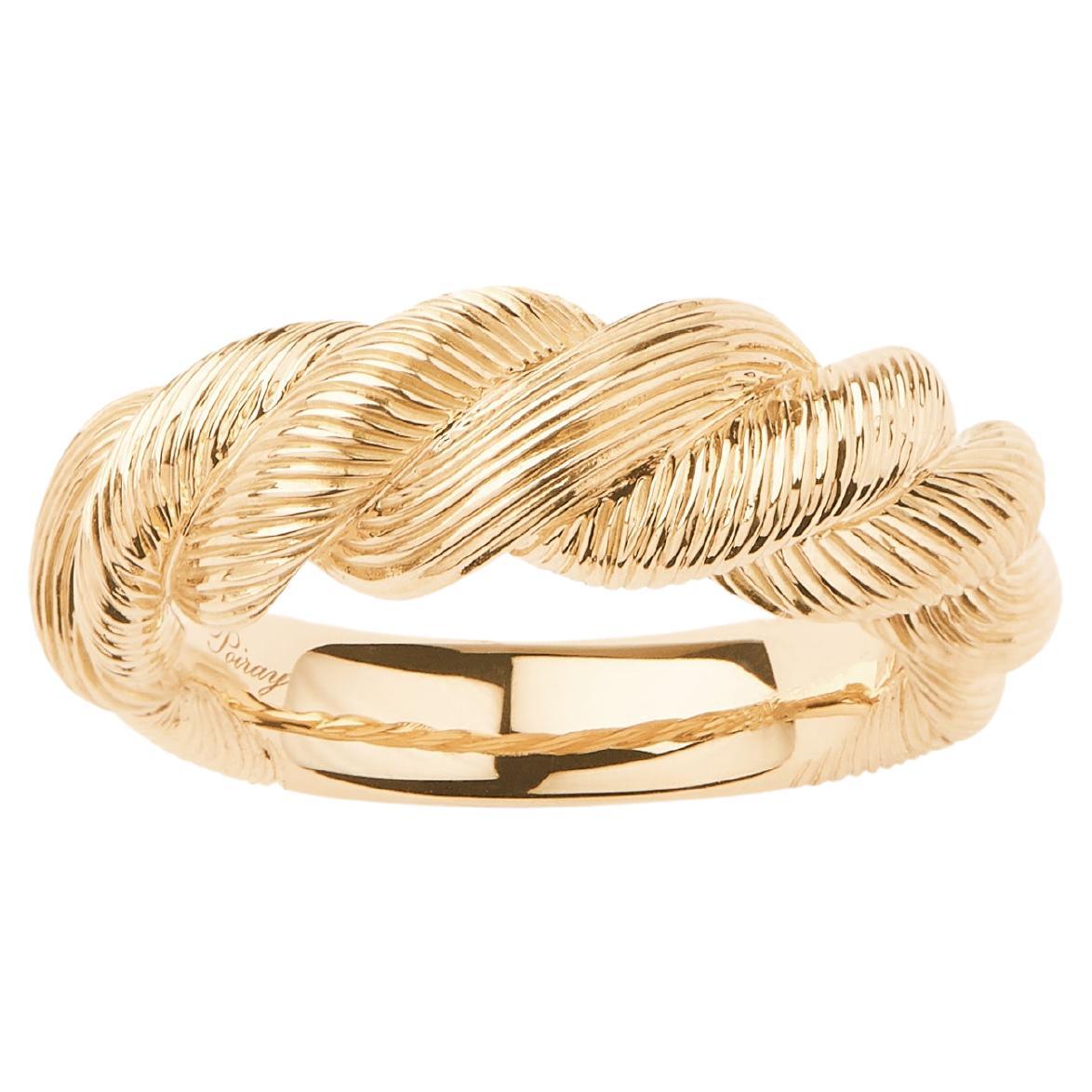 18 Carat Gold ring, Twisted Yellow Gold, Dune collection For Sale