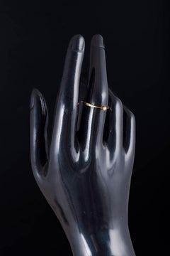 18-carat gold ring with saltwater cultured pearl. Denmark, mid-20th C.