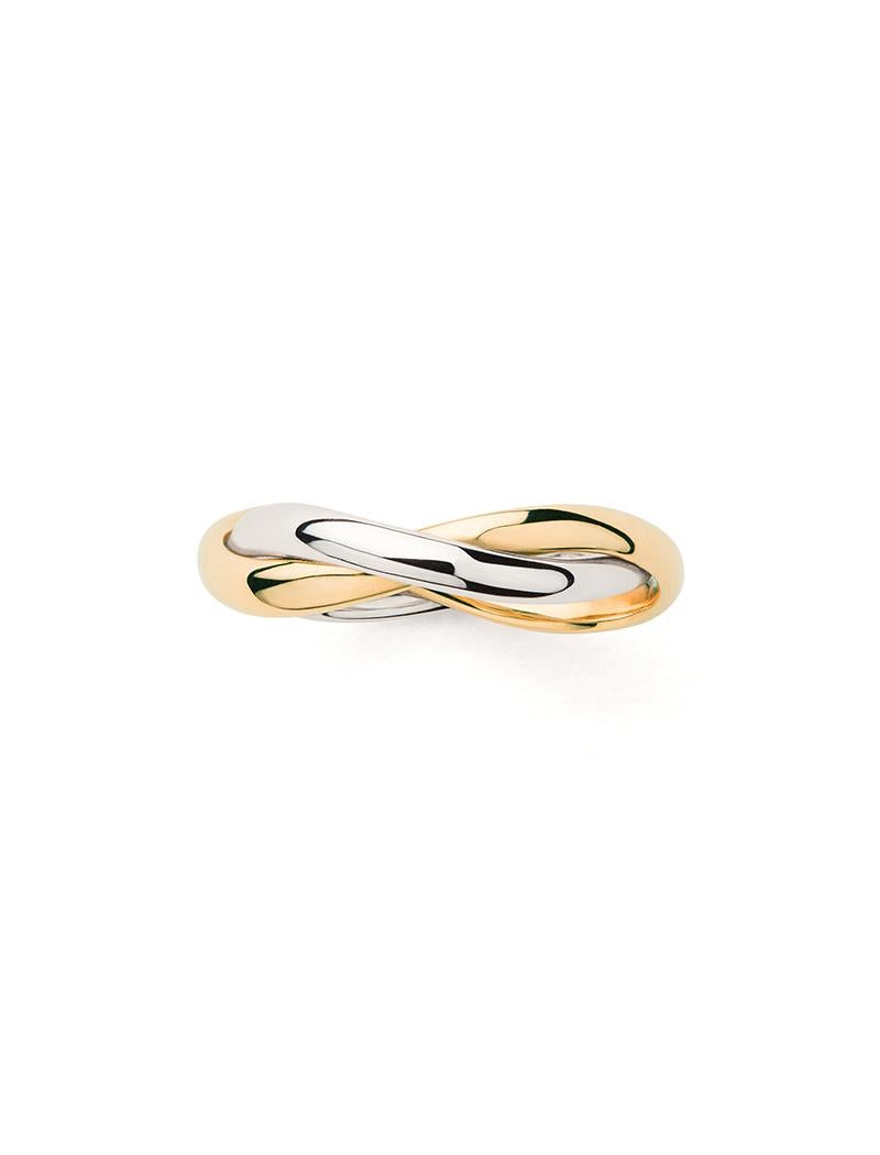 These two strands of delicately intertwined gold sparkle with light for every occasion and accompany the wearer with a delicate tinkling music.

Tresse yellow gold and white gold ring.

This ring is available in other sizes: 48, 49, 50, 51, 52, 53,