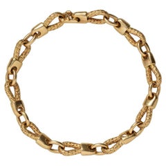 18 Carat Gold Rope Link Bracelet