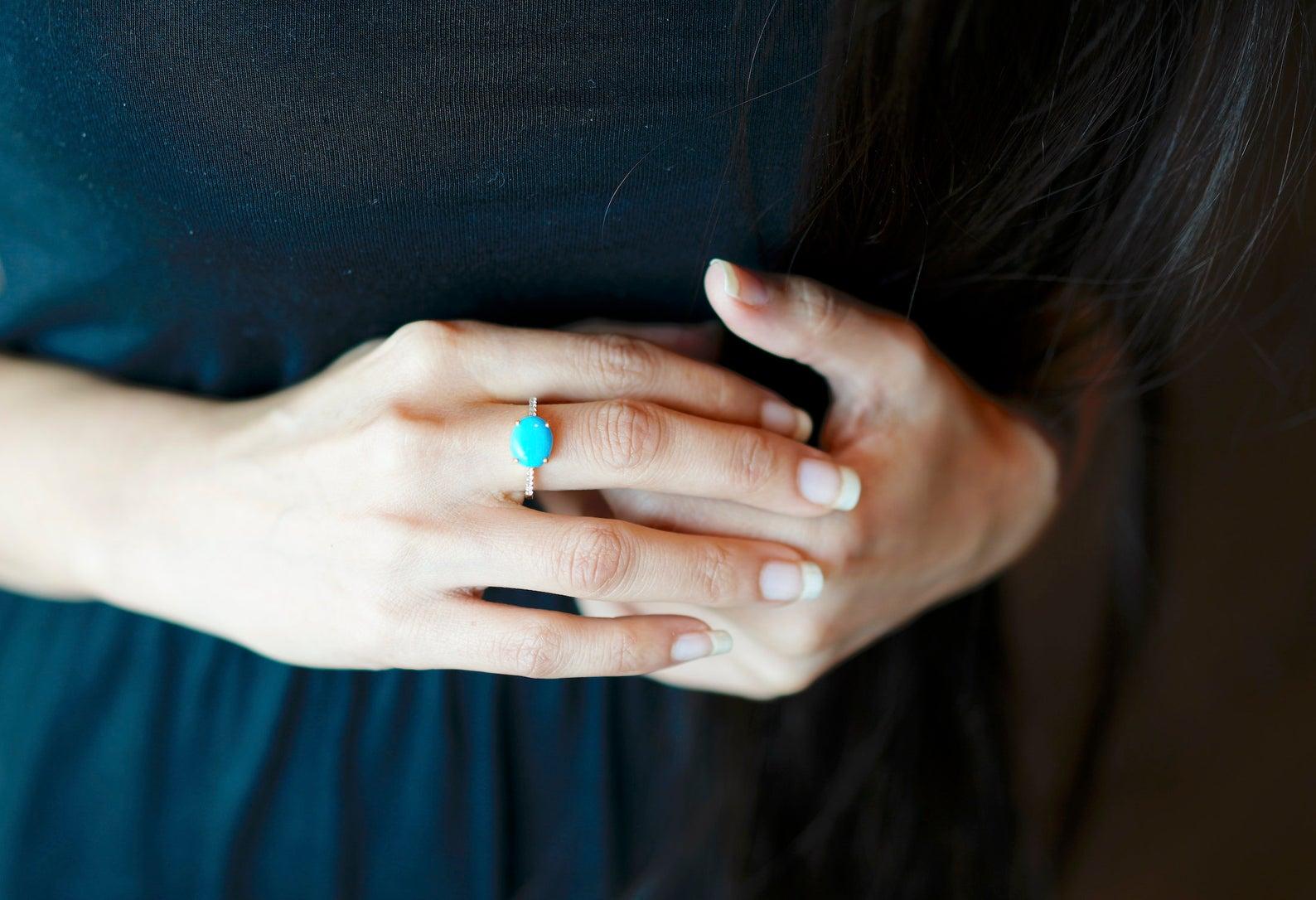 turquoise ring engagement
