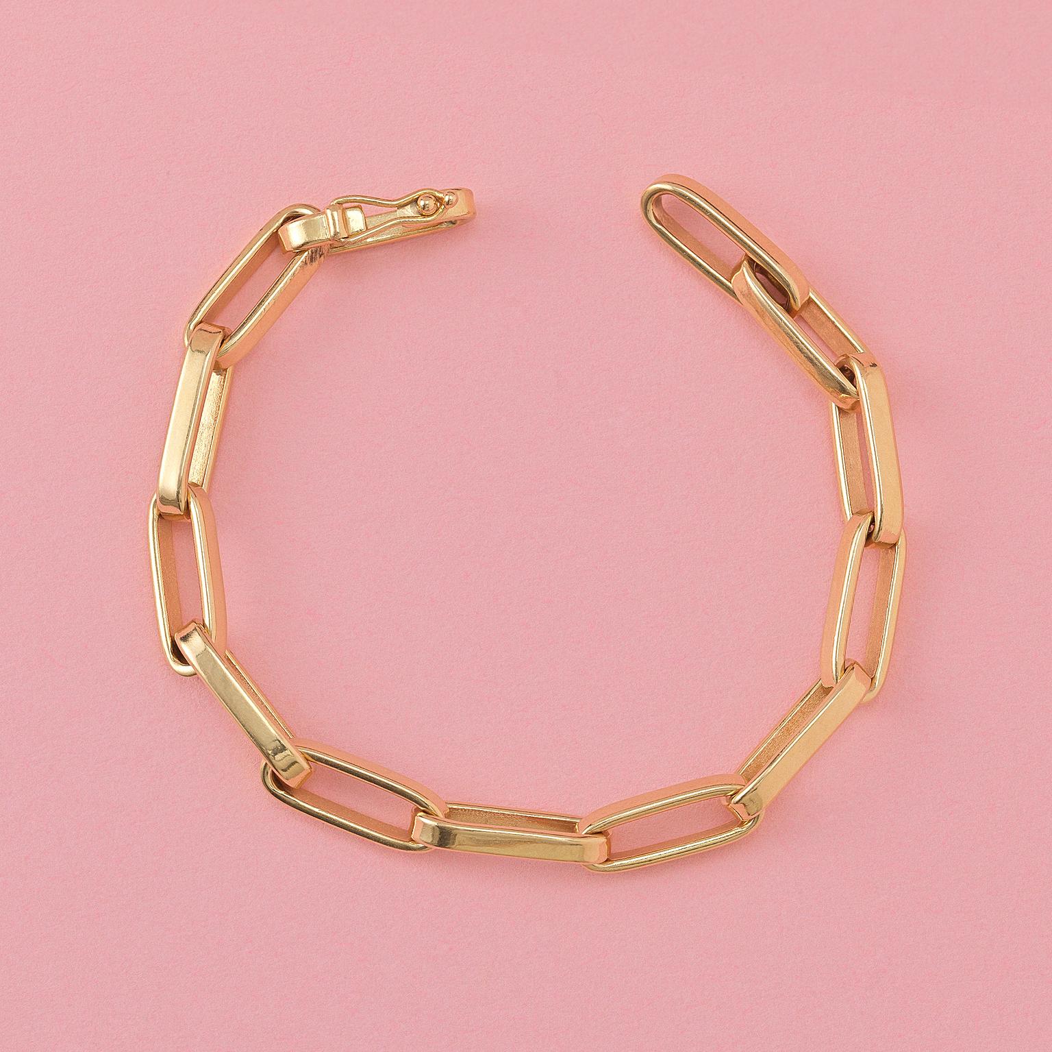 Women's or Men's 18 Carat Gold Vintage Bracelet