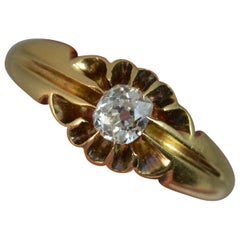 18 Carat Gold VS1 Old Cut Diamond Solitaire Ring