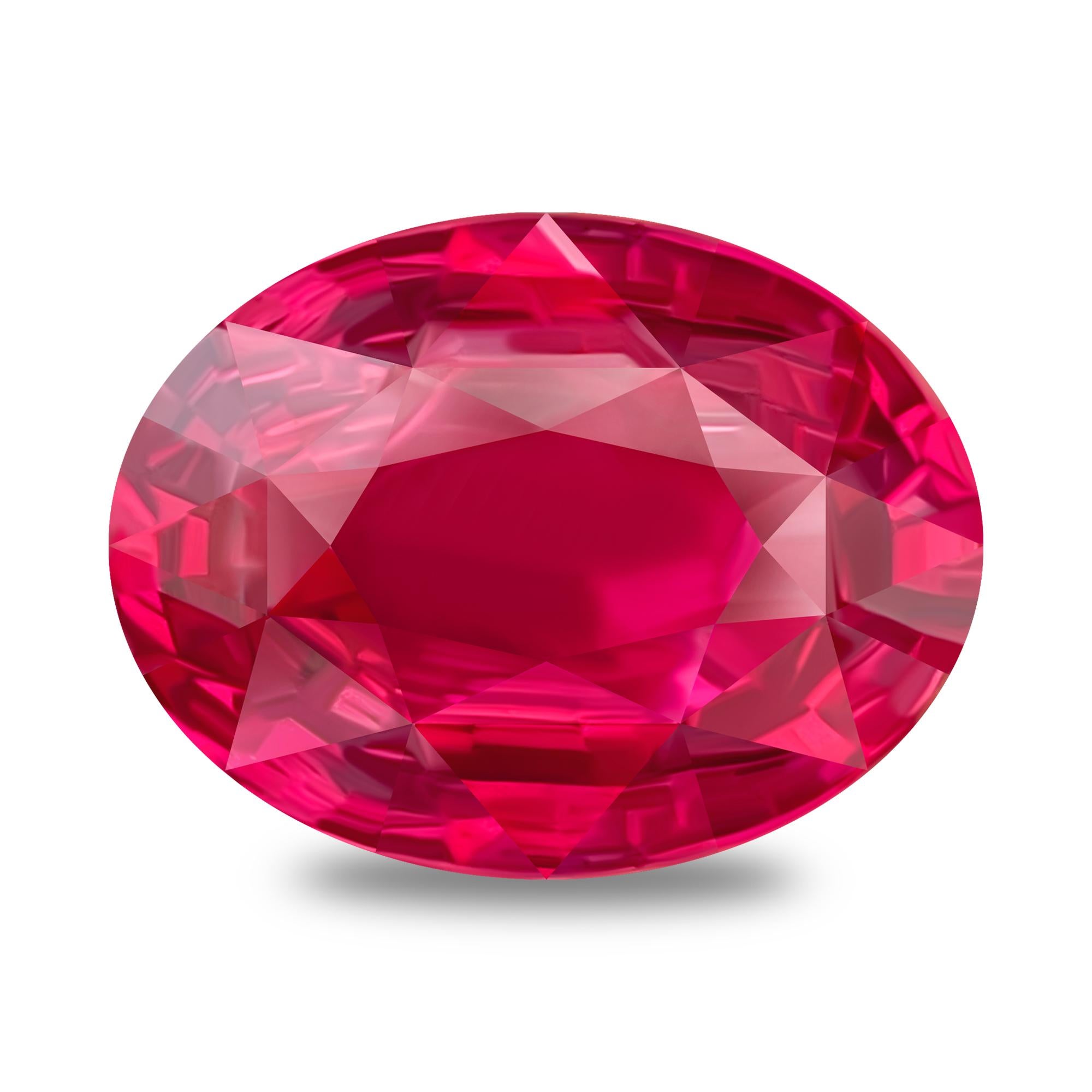 Modern 18 Carat Natural Tanzanian Neon Vibrant Pinkish Red Mahenge Spinel