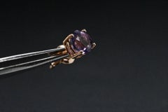 18 Carat Rose Gold Amethyst Earrings