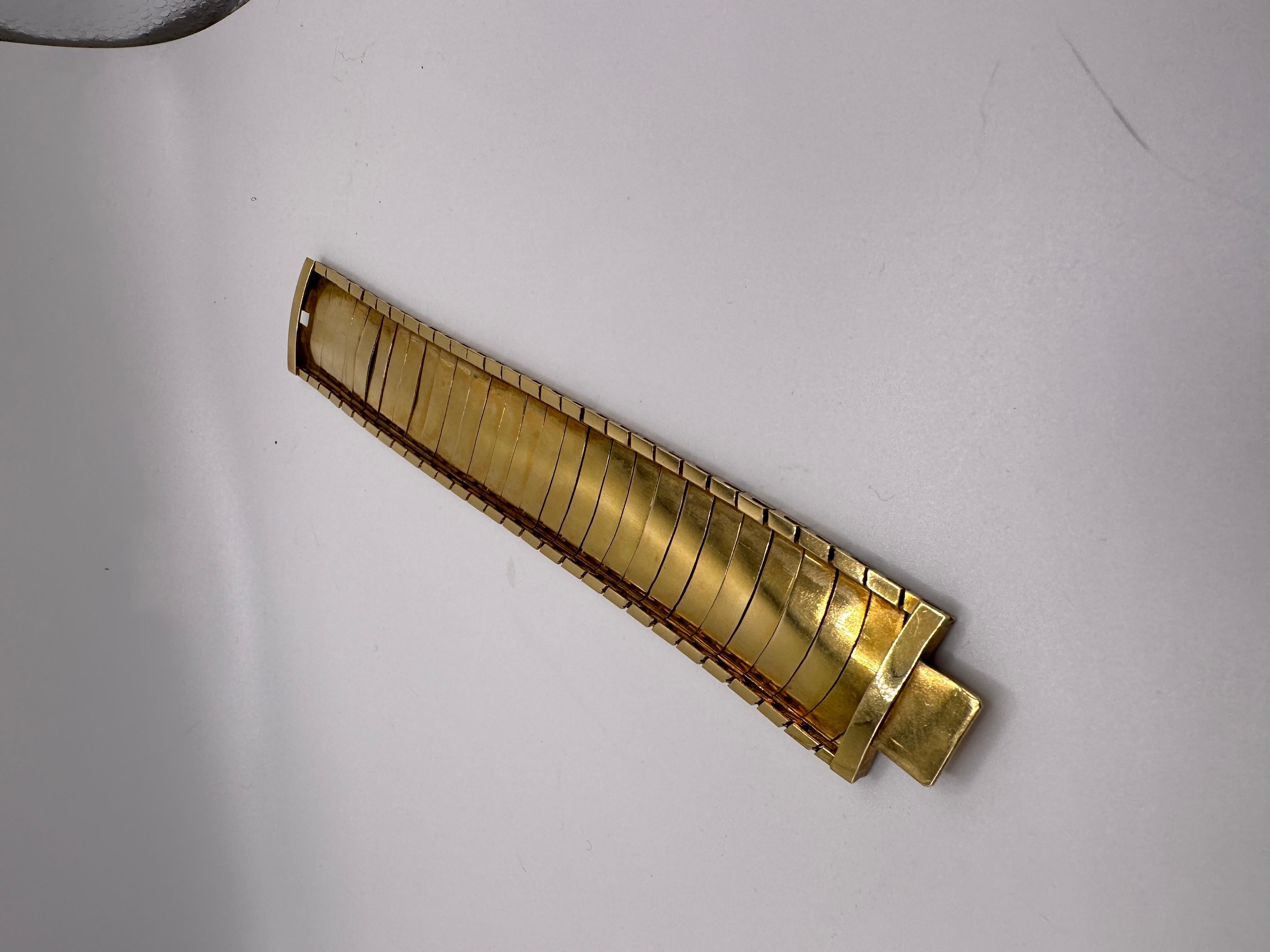 18 Karat Roségold Retro Breites Retro-Ringarmband 9