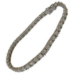 18 Carat White Gold 10 Carat Diamonds Tennis Bracelet