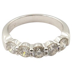 18 Carat White Gold 5 High Level Diamond Eternity Ring