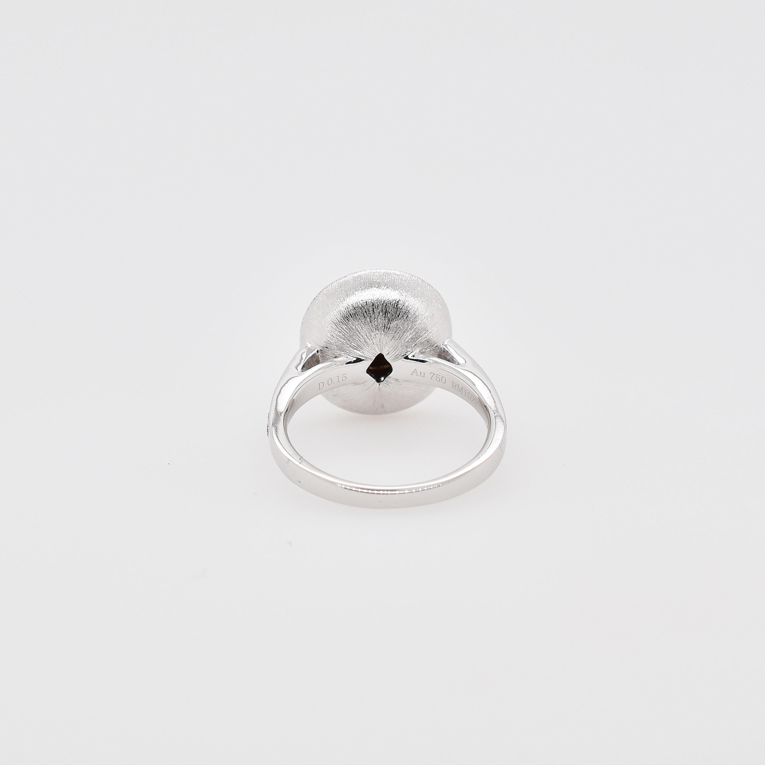 18 Carat White Gold Argyle Pink Diamond, Baguette and Brilliant Cut Diamond Ring (Zeitgenössisch)