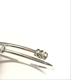 18 Carat White Gold Bangle Bracelet