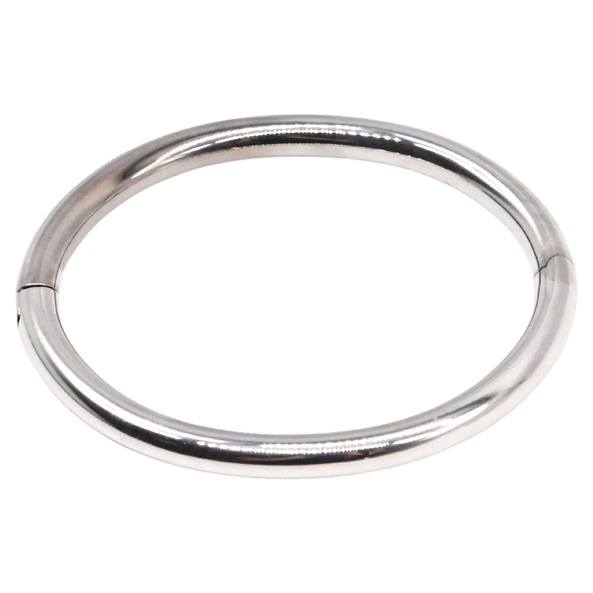 18 Carat White Gold Beaded Bracelet