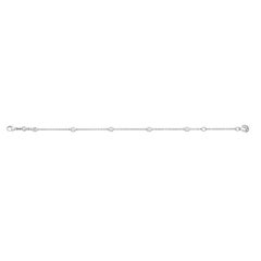 18 Carat White Gold Diamond Chain Bracelet