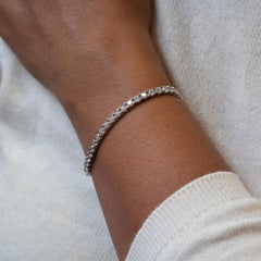 18 Carat White Gold Diamond Tennis Bracelet