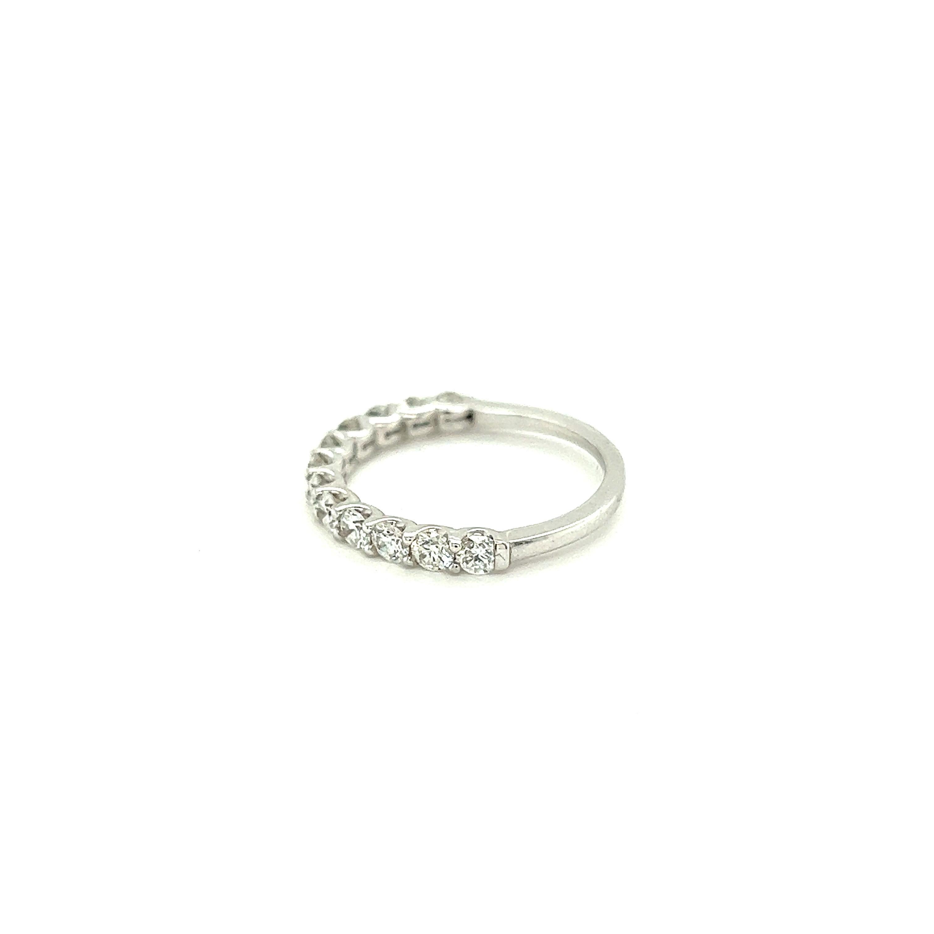 Bague de mariage en or blanc 18 carats et diamants Neuf - En vente à Vannes, FR