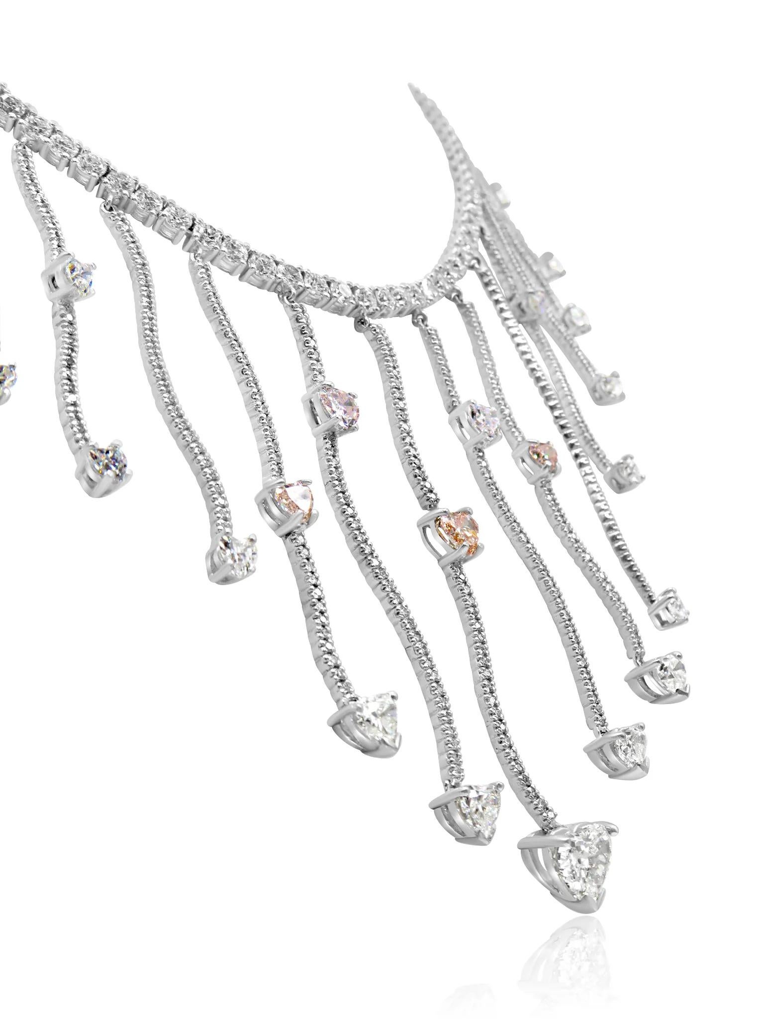 Artiste Collier de diamants Mozafarian en forme de cœur en vente