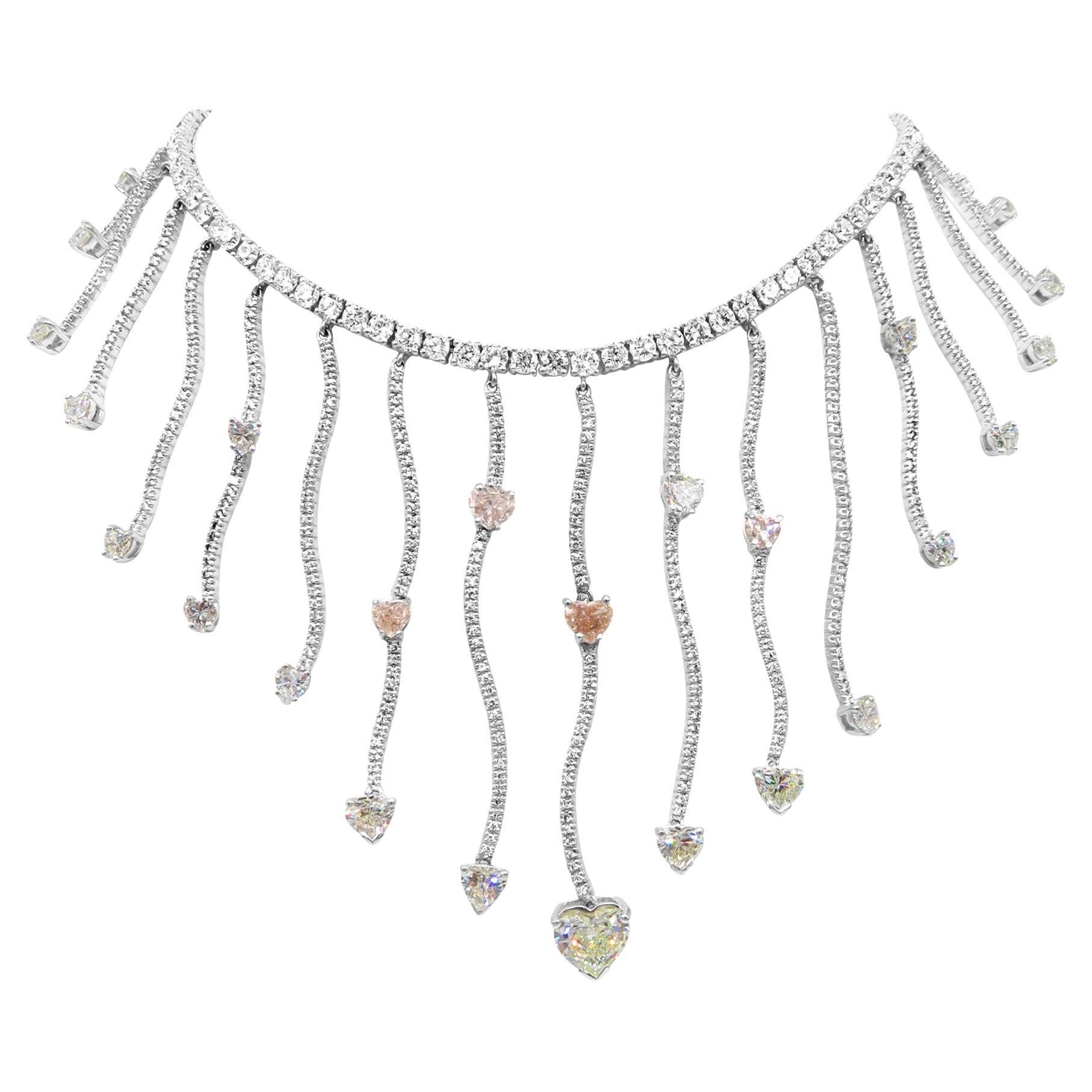 Collier de diamants Mozafarian en forme de cœur