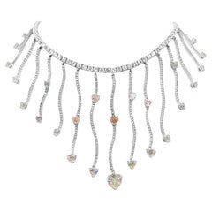 Mozafarian Heart-Shaped Diamond Necklace