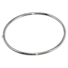 18 Carat White Gold Oval Wedding Band Bracelet