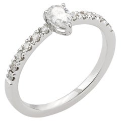 18 Carat White Gold, Ring with Diamonds, Leonori Jewel, Engagement ring